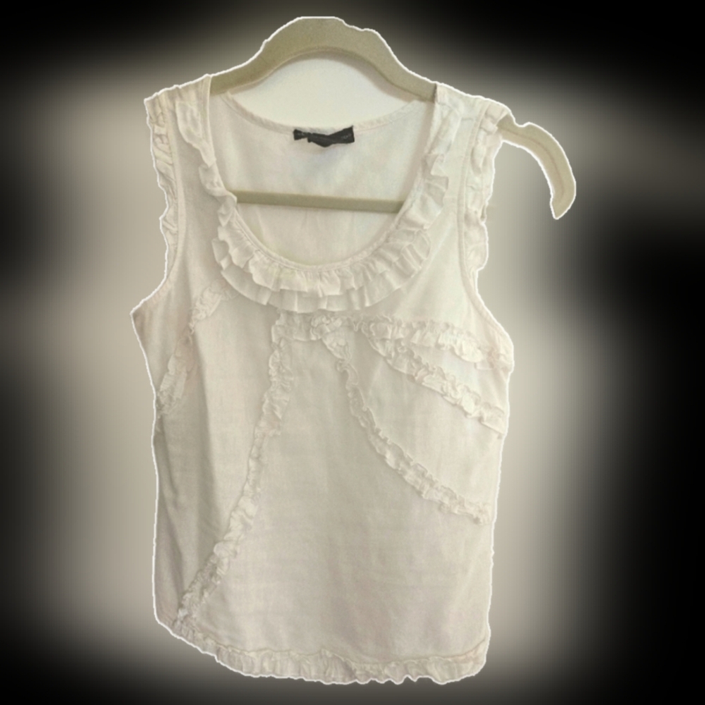 Linen Ruffled Blouse